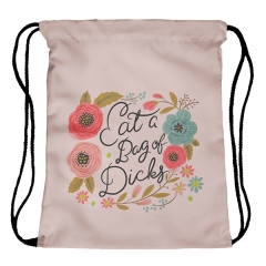 Drawstring bag beautiful wreath