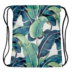 Drawstring bag plantain