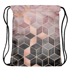 Drawstring bag colored squares