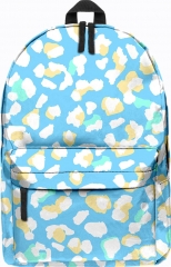 school bags pastel leopard blue