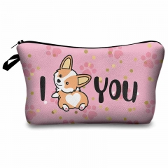 Cosmetic case corgi love