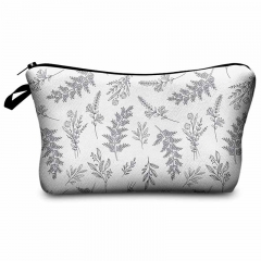 Makeup bag plain leaves