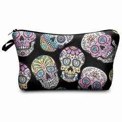 Makeup bag mexican skull black