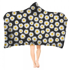Hoodie blanket  daisy dots
