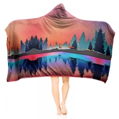 Hoodie blanket winter woods