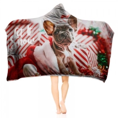 Hoodie blanket cute puppy snow