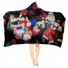 Hoodie blanket santa town