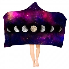毛毯卫衣紫色星空背景月有阴晴圆缺moon phase