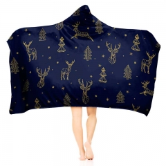 Hoodie blanket golden deer