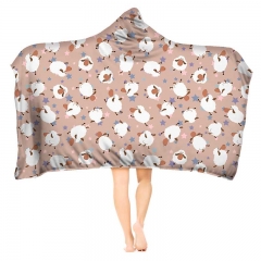 Hoodie blanket  sheeps and stars