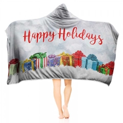 Hoodie blanket happy holidays