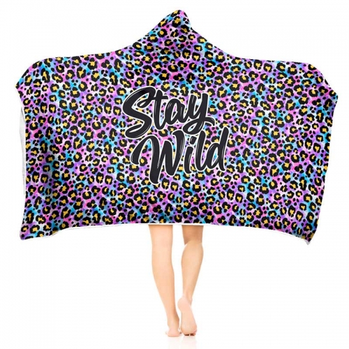 Hoodie blanket stay wild