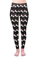 High waist leggings snowman