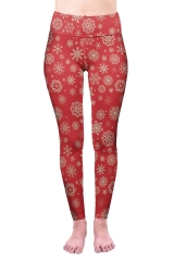 High waist leggings snowflake