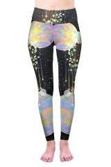 High waist leggings The Milky Way stars