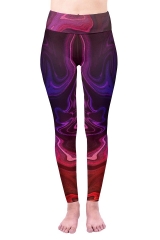 High waist leggings Purple star