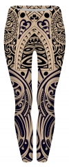 3D print leggings tattoo maori