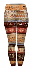 High waist leggings egyptian hieroglyphs