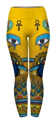 High waist leggings egyptian scarab