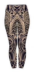 High waist leggings tattoo maori