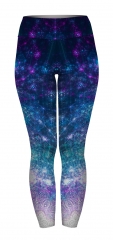 High waist leggings mandala lights