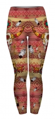 High waist leggings indian skull