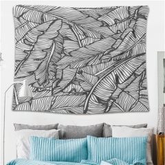 Tapestry black white jungle society decor