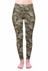 High-waisted green camouflage