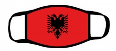 包边一片式口罩阿尔巴尼亚国旗
