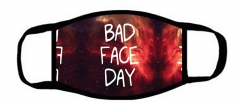包边一片式口罩浩瀚星空字母bad face day