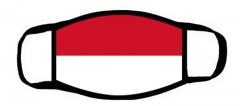 包边一片式口罩摩纳哥国旗Monaco flag