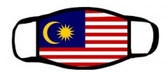 One layer mask  with edge Malaysian flag