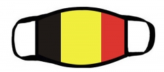 One layer mask  with edge Belgian flag