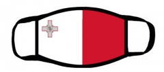 One layer mask  with edge Maltese flag