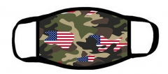One layer mask  with edge Camouflage flag
