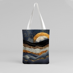 Hand bag metallic mountains