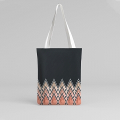 Hand bag pink deco mountains