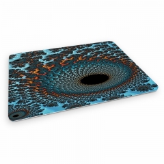 Mouse pad interchanging prints