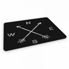 Mouse pad black compass