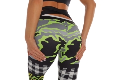 High-waisted  back-waisted cross leggings cloud