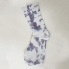 Dark Purple Tie-Dye Thick Stockings