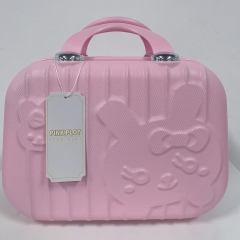 PINK PLOT 化妆旅行箱 硬壳化妆包 小型便携化妆包 手提行李箱
