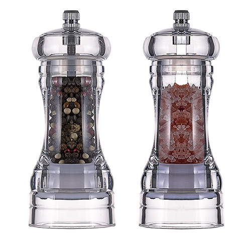 Acrylic Salt Shaker and Pepper Grinder