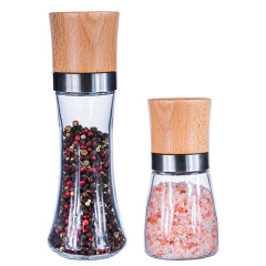 Pepper Grinder With Wood Lid