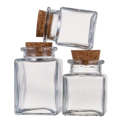Square Glass Bottles for Saffron