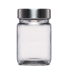 Glass storage jar