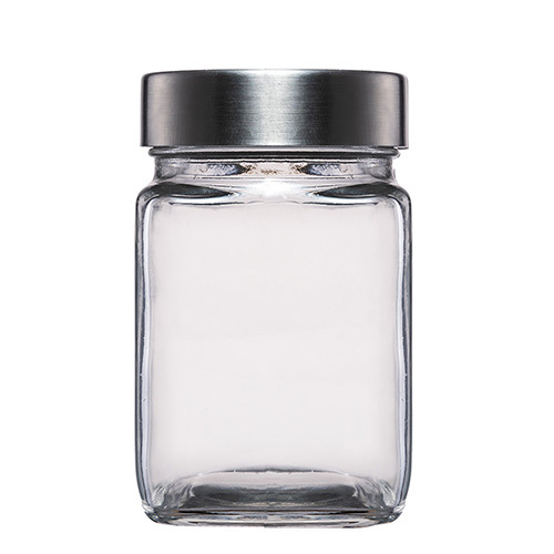 Glass storage jar