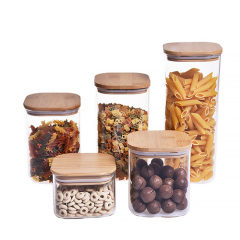 Glass storage jar
