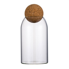 Glass storage jar