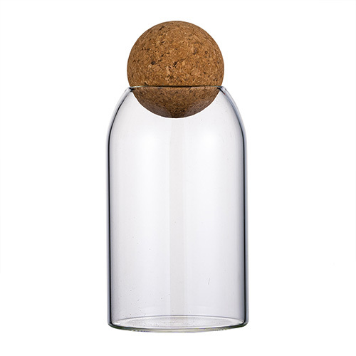 Glass storage jar